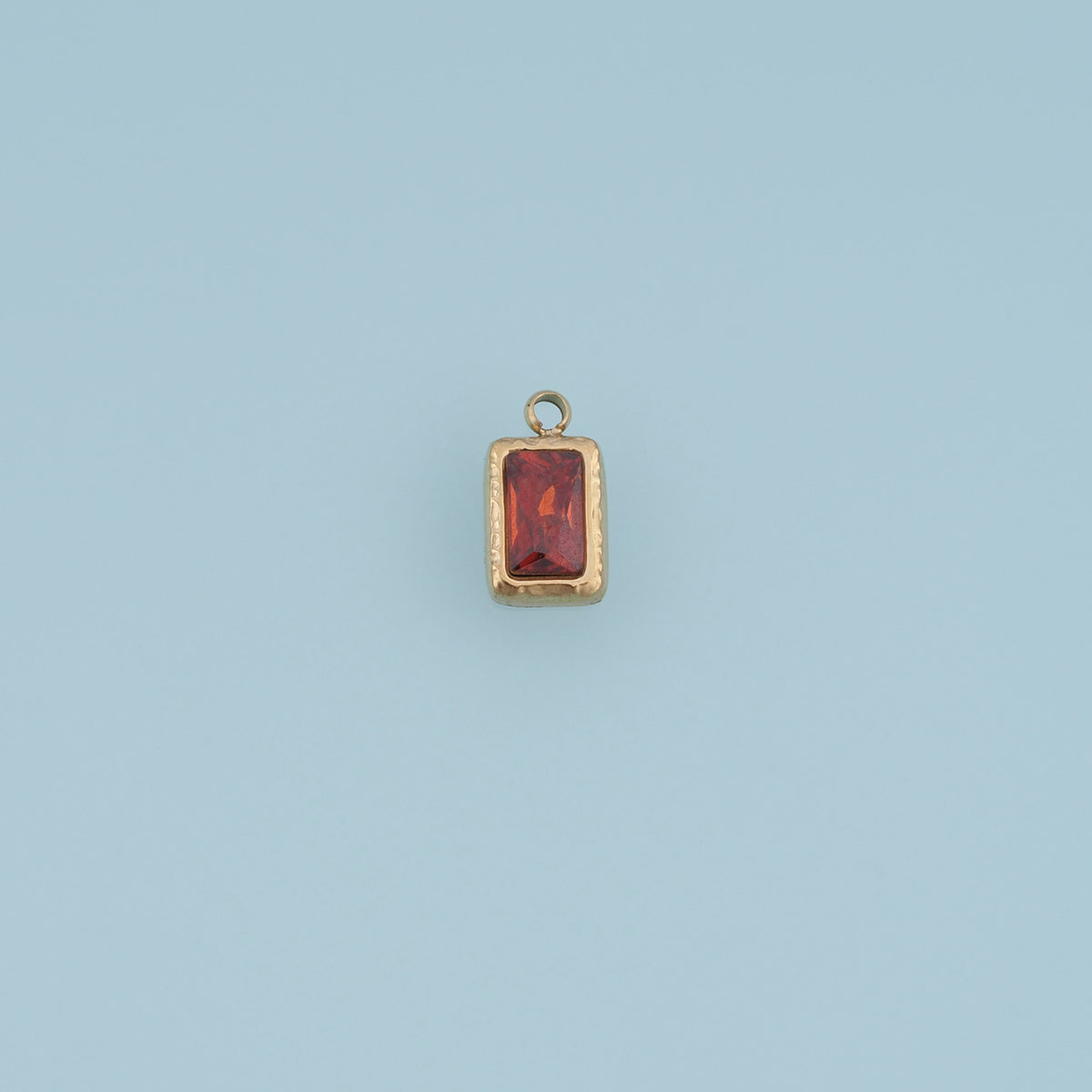 Rectangular Crystal Pendant,14K Gold Colorful Faceted Gemstone Charm DIY Charm for Necklace Bracelet Making