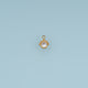 Round Crystal Pendant,14K Gold Silver Colorful Beaded Edge Charm DIY Charm for Necklace Bracelet Making