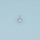 Round Crystal Pendant,14K Gold Silver Colorful Beaded Edge Charm DIY Charm for Necklace Bracelet Making