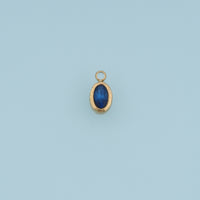 Oval Crystal Pendant,14K Gold Colorful Faceted Gemstone Charm DIY Charm for Necklace Bracelet Making