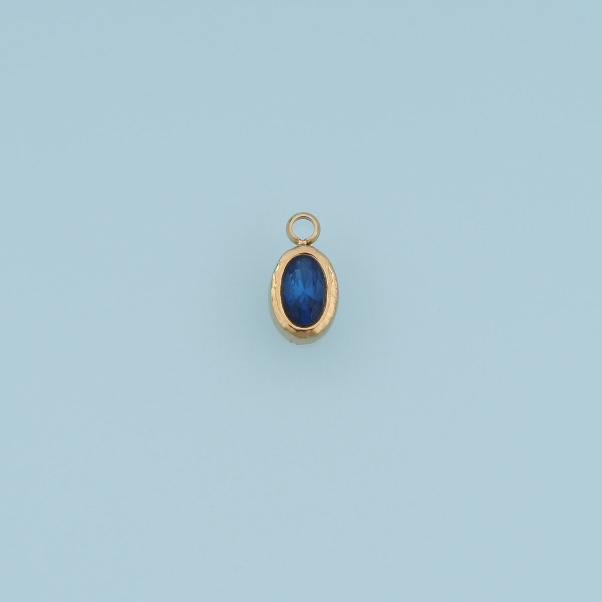Oval Crystal Pendant,14K Gold Colorful Faceted Gemstone Charm DIY Charm for Necklace Bracelet Making