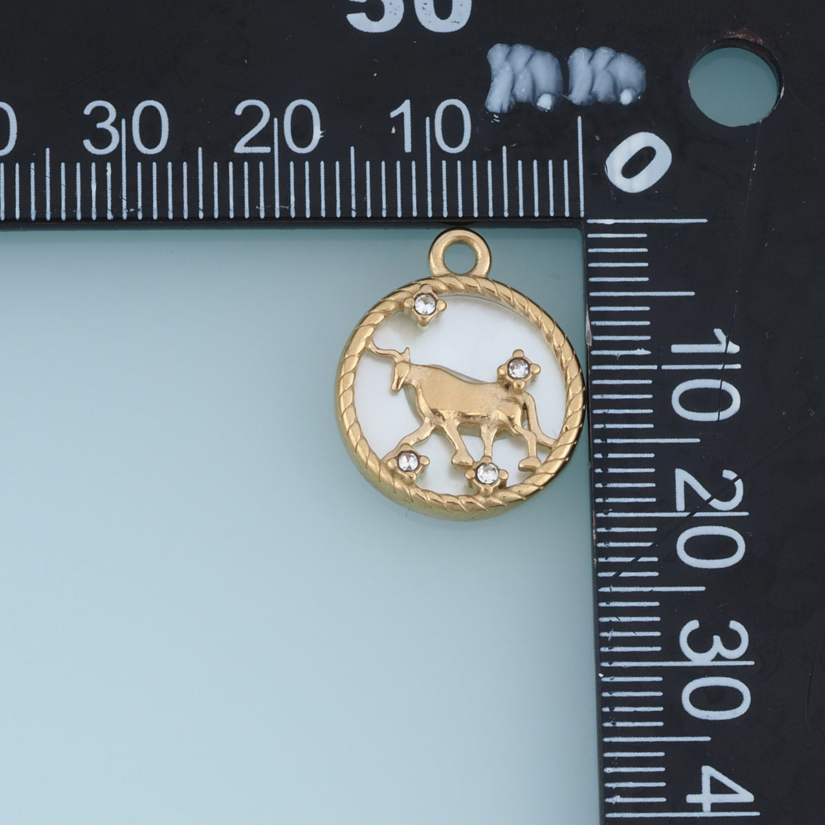12 Zodiac Sign Charms,14K Gold Astrology Horoscope Pendants DIY Charms for Necklace Bracelet Jewelry Making