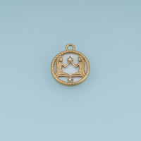 12 Zodiac Sign Charms,14K Gold Astrology Horoscope Pendants DIY Charms for Necklace Bracelet Jewelry Making