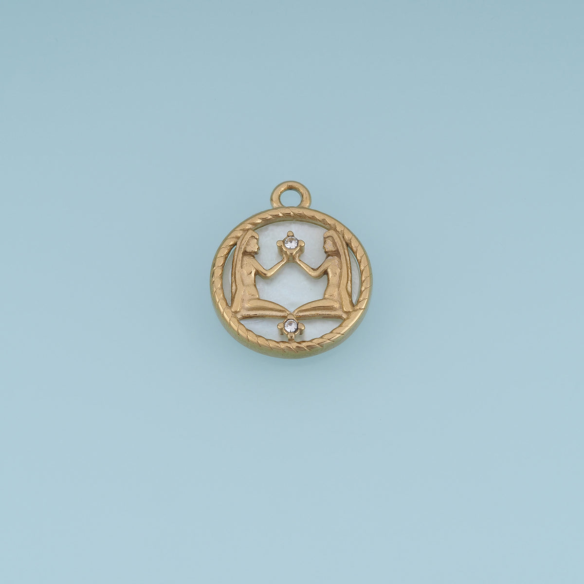 12 Zodiac Sign Charms,14K Gold Astrology Horoscope Pendants DIY Charms for Necklace Bracelet Jewelry Making