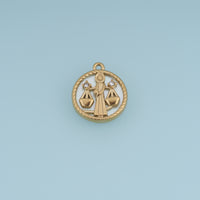 12 Zodiac Sign Charms,14K Gold Astrology Horoscope Pendants DIY Charms for Necklace Bracelet Jewelry Making
