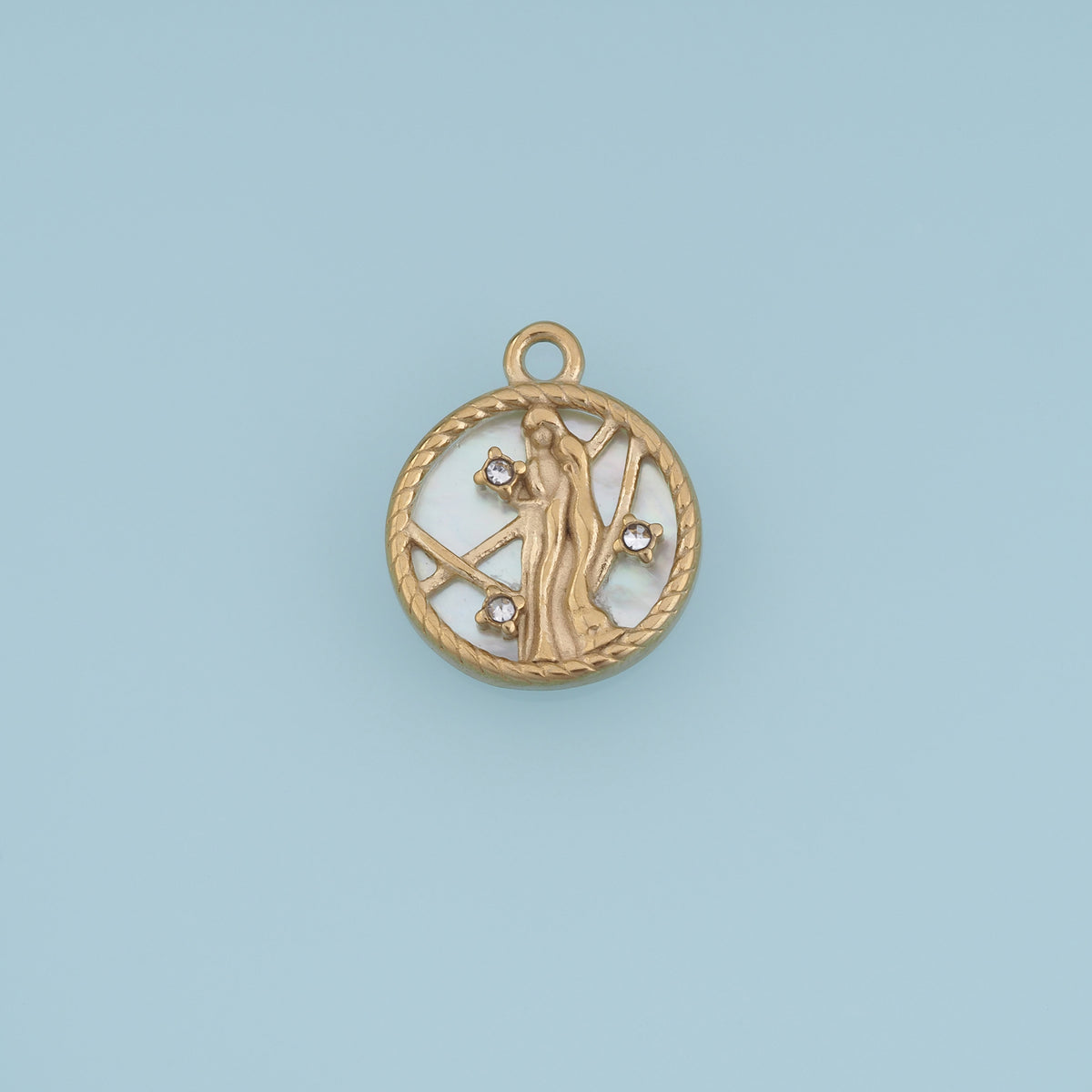 12 Zodiac Sign Charms,14K Gold Astrology Horoscope Pendants DIY Charms for Necklace Bracelet Jewelry Making