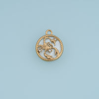 12 Zodiac Sign Charms,14K Gold Astrology Horoscope Pendants DIY Charms for Necklace Bracelet Jewelry Making