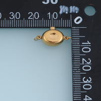 Oval Magnetic Clasp Connector,14K Gold Silver Jewelry Closure DIY Connector for Necklace Bracelet Making