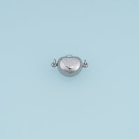 Heart Shaped Magnetic Clasp Connector,14K Gold Silver Jewelry Closure DIY Connector for Necklace Bracelet Making