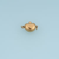Heart Shaped Magnetic Clasp Connector,14K Gold Silver Jewelry Closure DIY Connector for Necklace Bracelet Making