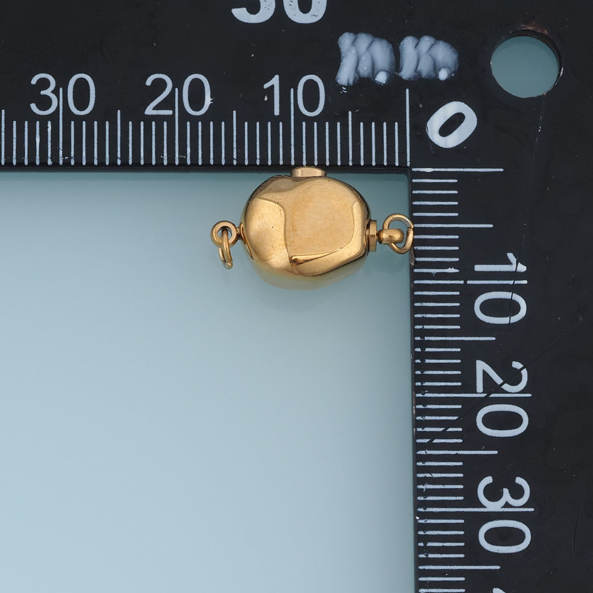 Rounded Square Magnetic Clasp Connector,14K Gold Silver Jewelry Closure DIY Connector for Necklace Bracelet Making