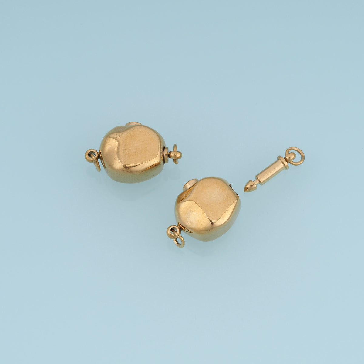 Rounded Square Magnetic Clasp Connector,14K Gold Silver Jewelry Closure DIY Connector for Necklace Bracelet Making