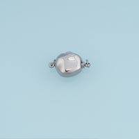 Rounded Square Magnetic Clasp Connector,14K Gold Silver Jewelry Closure DIY Connector for Necklace Bracelet Making
