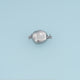 Rounded Square Magnetic Clasp Connector,14K Gold Silver Jewelry Closure DIY Connector for Necklace Bracelet Making