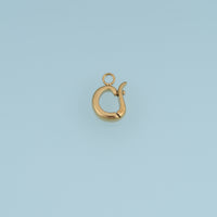 Oval Snap Clasp Connector,14K Gold Silver Jewelry Clasp DIY Findings for Necklace Bracelet Making