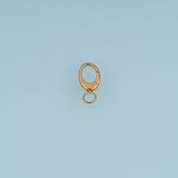 Oval Snap Clasp Connector,14K Gold Silver Oval Jewelry Clasp DIY Findings for Necklace Bracelet Making