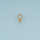 Oval Snap Clasp Connector,14K Gold Silver Oval Jewelry Clasp DIY Findings for Necklace Bracelet Making