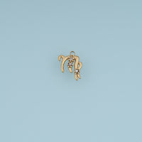 12 Zodiac Sign Charms,14K Gold Astrology Crystal Horoscope Pendants DIY Charms for Necklace Bracelet Making
