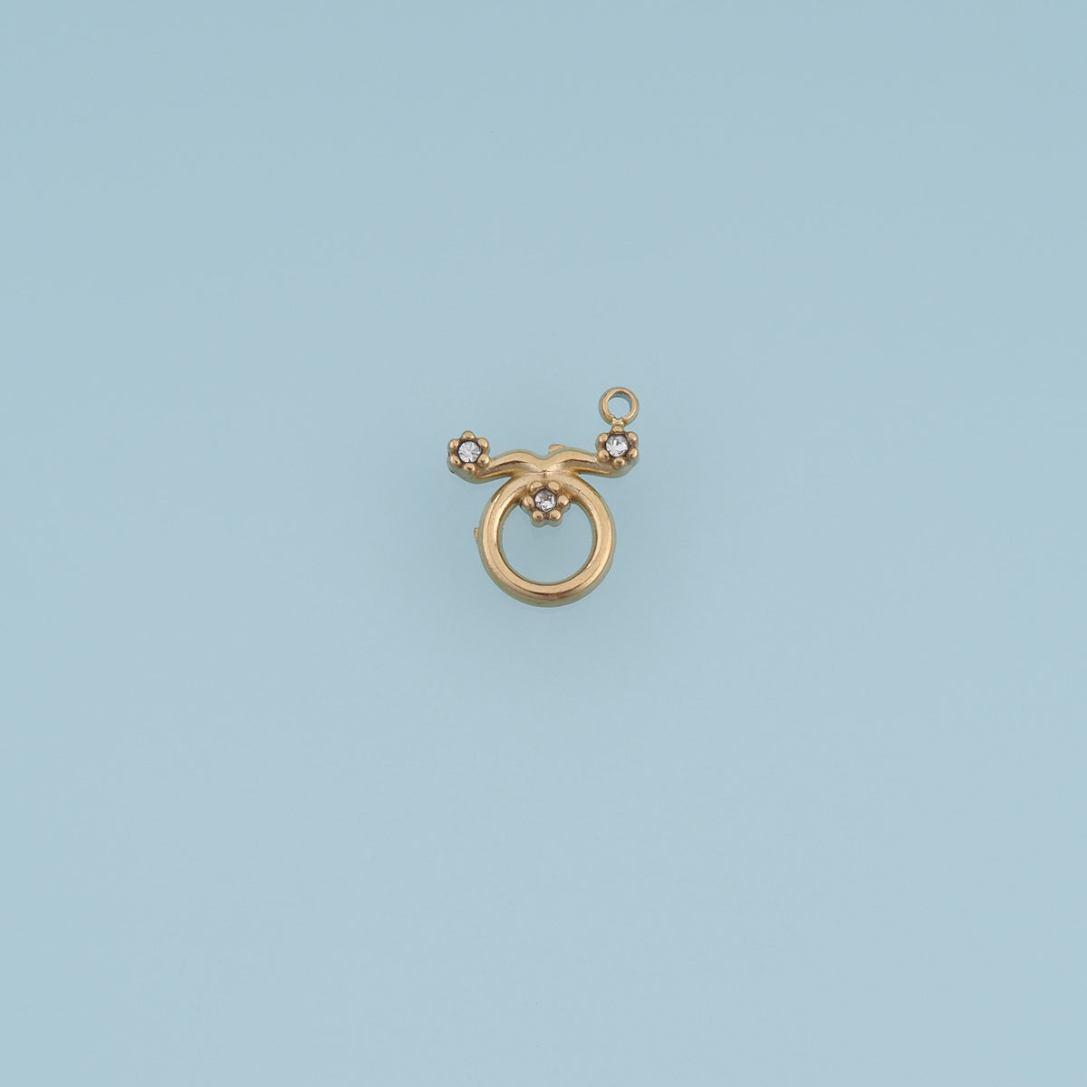 12 Zodiac Sign Charms,14K Gold Astrology Crystal Horoscope Pendants DIY Charms for Necklace Bracelet Making