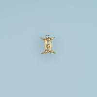 12 Zodiac Sign Charms,14K Gold Astrology Crystal Horoscope Pendants DIY Charms for Necklace Bracelet Making