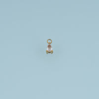 Teardrop Crystal Pendant,14K Gold Silver Dainty Clear Gemstone Charm DIY Charm for Necklace Bracelet Making