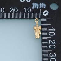 Champagne Bottle Pendant,14K Gold Silver Bow Bottle Charm DIY Charm for Necklace Bracelet Making