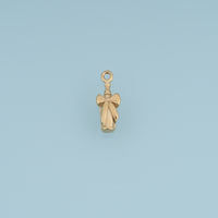 Champagne Bottle Pendant,14K Gold Silver Bow Bottle Charm DIY Charm for Necklace Bracelet Making