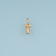 Champagne Bottle Pendant,14K Gold Silver Bow Bottle Charm DIY Charm for Necklace Bracelet Making