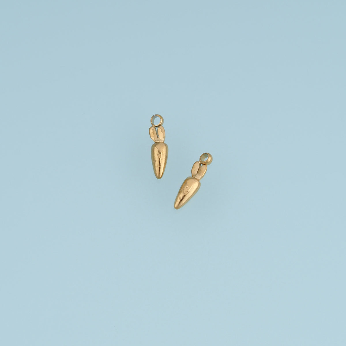 Carrot Pendant,14K Gold Cute Vegetable Charm DIY Charm for Necklace Bracelet Making