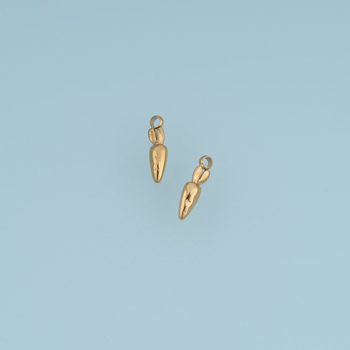 Carrot Pendant,14K Gold Cute Vegetable Charm DIY Charm for Necklace Bracelet Making