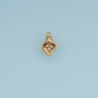 Calla Lily Flower Pendant,14K Gold Silver Crystal Floral Charm DIY Charm for Necklace Bracelet Making