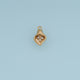 Calla Lily Flower Pendant,14K Gold Silver Crystal Floral Charm DIY Charm for Necklace Bracelet Making