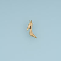 High Heel Shoe Pendant,14K Gold Silver Fashion Stiletto Charm DIY Charm for Necklace Bracelet Making