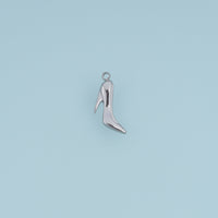 High Heel Shoe Pendant,14K Gold Silver Fashion Stiletto Charm DIY Charm for Necklace Bracelet Making