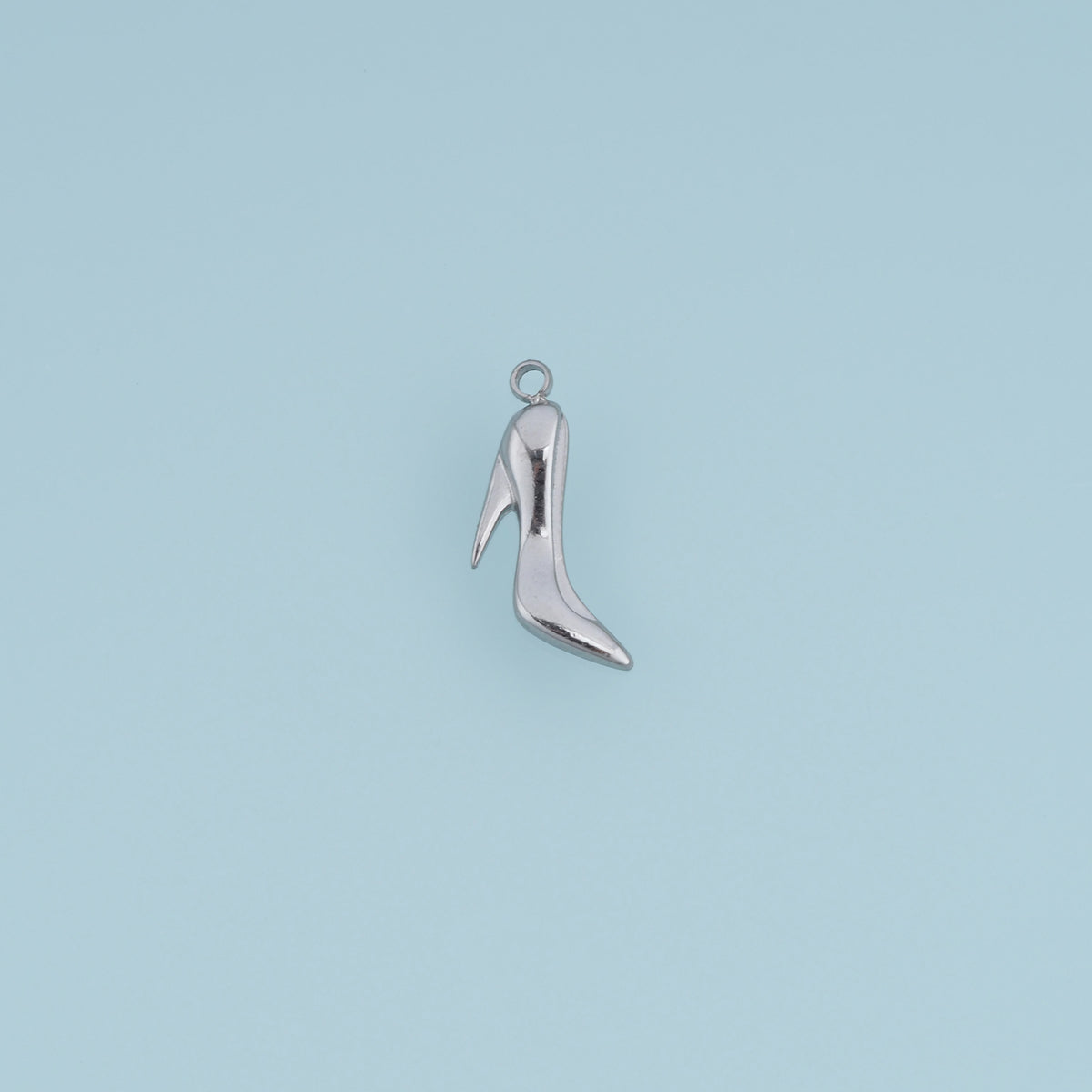 High Heel Shoe Pendant,14K Gold Silver Fashion Stiletto Charm DIY Charm for Necklace Bracelet Making