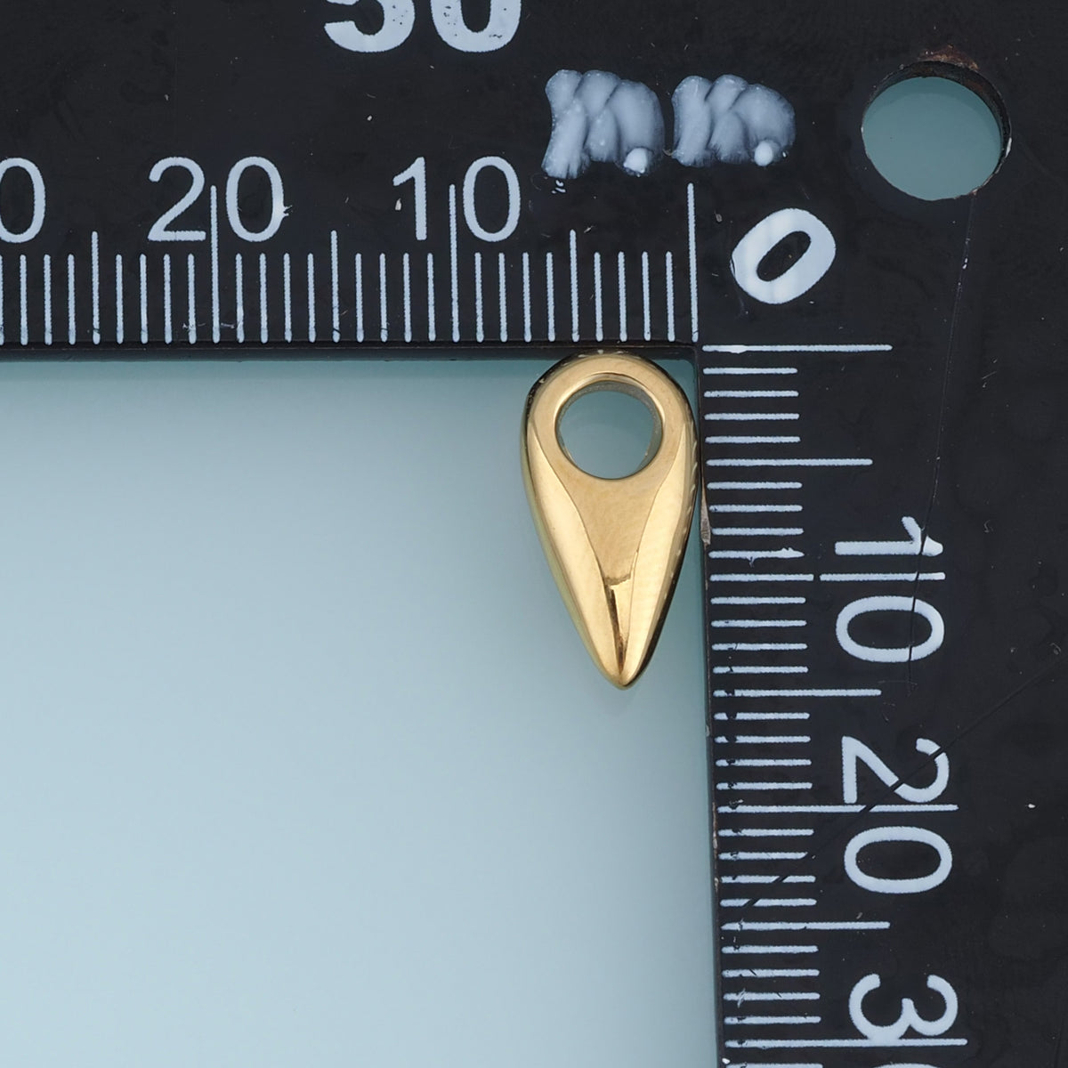 Pointed Teardrop Pendant,14K Gold Silver Minimalist Geometric Charm DIY Charm for Necklace Bracelet Making