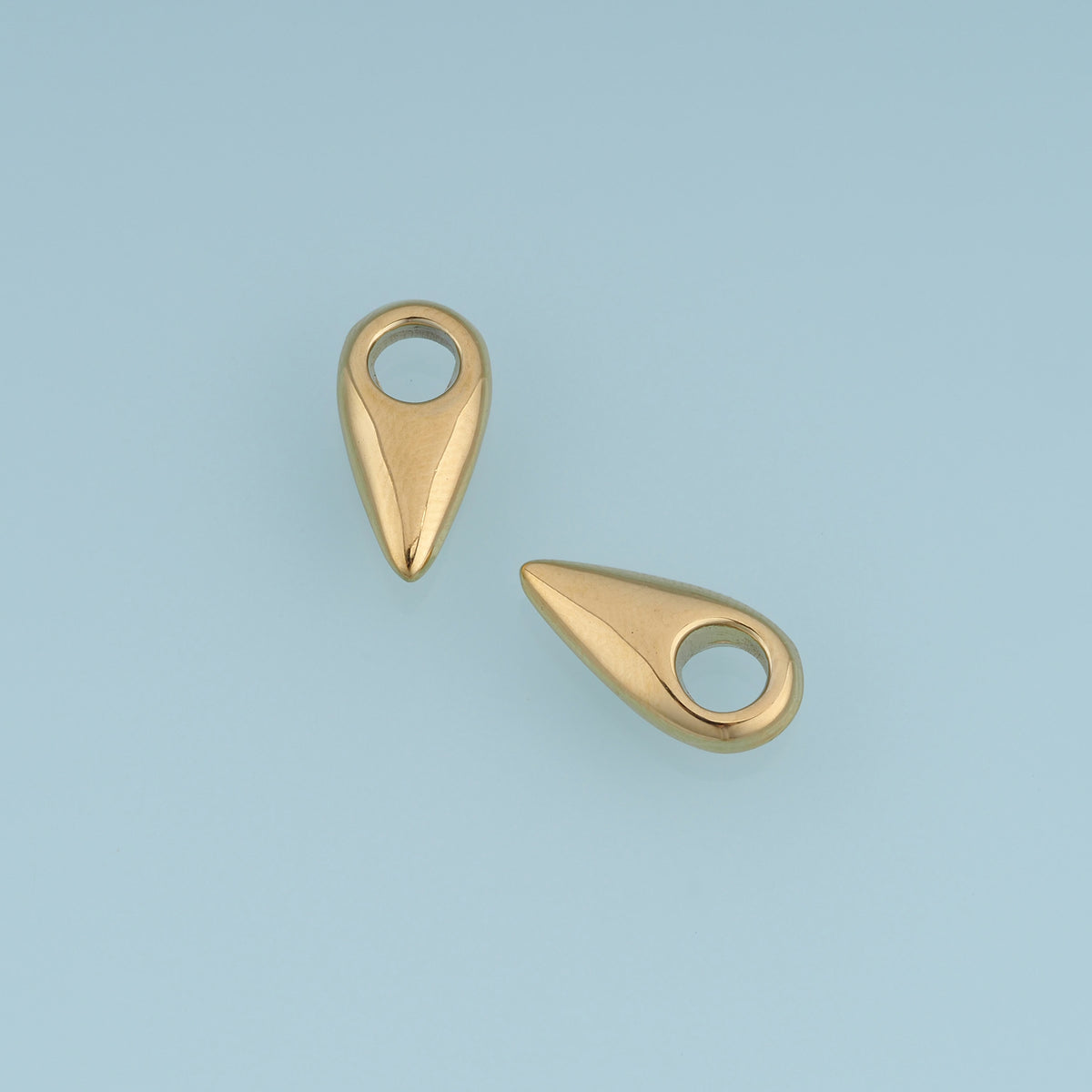Pointed Teardrop Pendant,14K Gold Silver Minimalist Geometric Charm DIY Charm for Necklace Bracelet Making