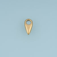 Pointed Teardrop Pendant,14K Gold Silver Minimalist Geometric Charm DIY Charm for Necklace Bracelet Making