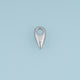Pointed Teardrop Pendant,14K Gold Silver Minimalist Geometric Charm DIY Charm for Necklace Bracelet Making