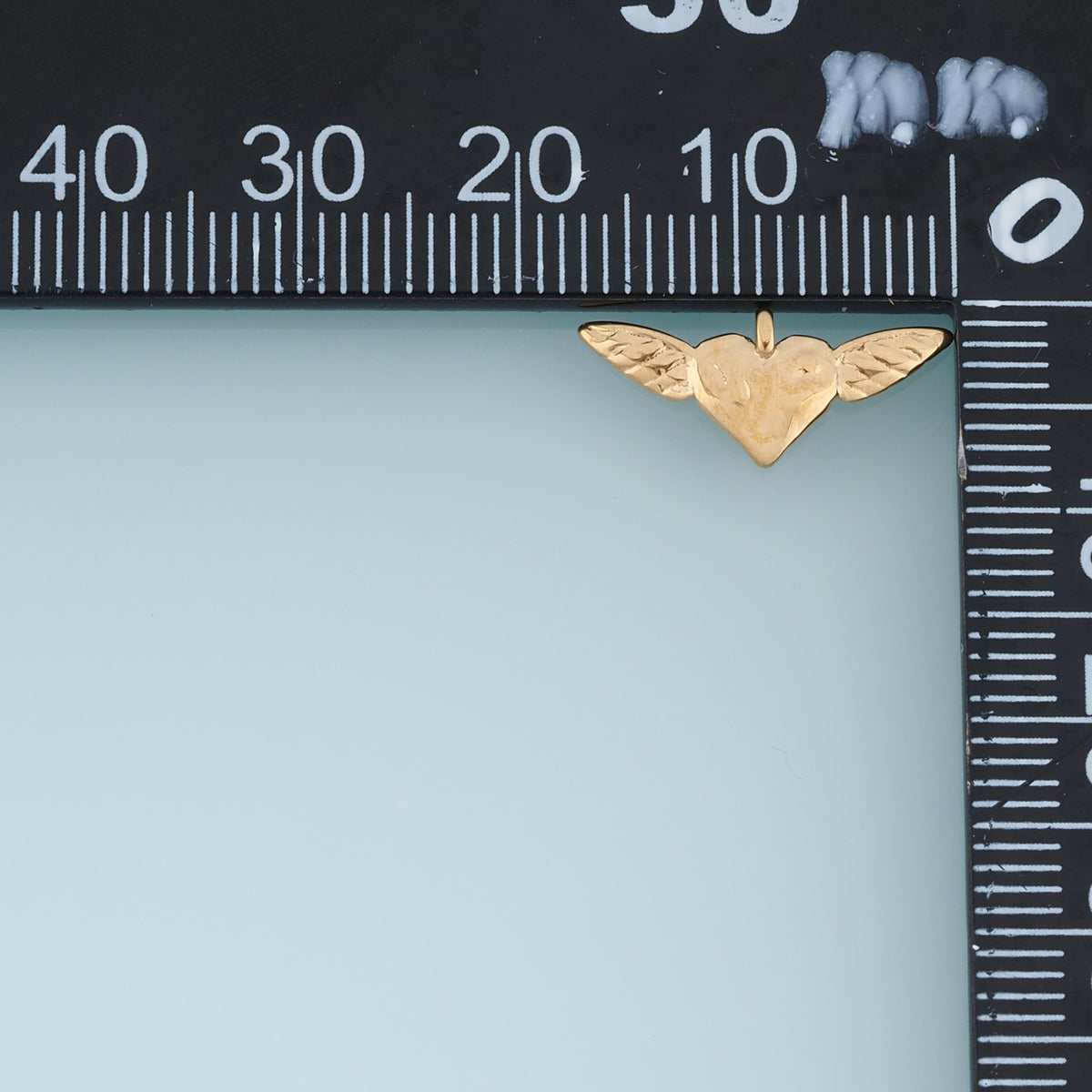 Winged Heart Pendant,14K Gold Silver Angel Wings Heart Charm DIY Charm for Necklace Bracelet Making