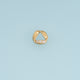 Open Triangle Crystal Pendant,14K Gold Silver Twisted Geometric Charm DIY Charm for Necklace Bracelet Making