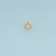 Irregular Open Circle Pendant,14K Gold Silver Crystal Geometric Charm DIY Charm for Necklace Bracelet Making