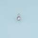 Round Crystal Pendant,14K Gold Silver Clear Bezel Set Charm DIY Charm for Necklace Bracelet Making