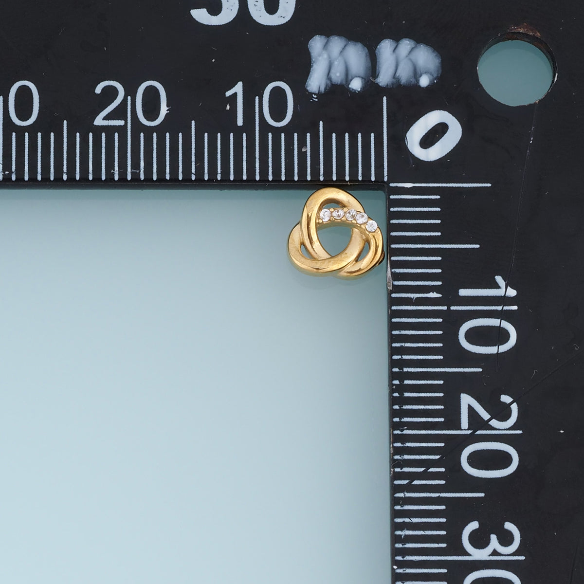 Interlocking Circle Pendant,14K Gold Silver Crystal Twisted Double Ring Charm DIY Charm for Necklace Bracelet Making