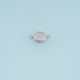 Oval Crystal Connector,14K Gold Silver Sparkling Rhinestone Charm DIY Connector for Necklace Bracelet Making