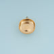 Rounded Square Hollow Pendant,14K Gold Platinum Concave Metal Charm for Necklace Bracelet Jewelry Making