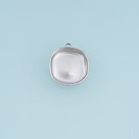 Rounded Square Hollow Pendant,14K Gold Platinum Concave Metal Charm for Necklace Bracelet Jewelry Making