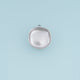 Rounded Square Hollow Pendant,14K Gold Platinum Concave Metal Charm for Necklace Bracelet Jewelry Making