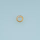 Open Circle Crystal Pendant,14K Gold Silver Sparkling Rhinestone Ring Charm DIY Charm for Necklace Bracelet Making