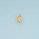 Irregular Bean Pendant,14K Gold Silver Puffy Organic Shape Charm DIY Charm for Necklace Bracelet Making